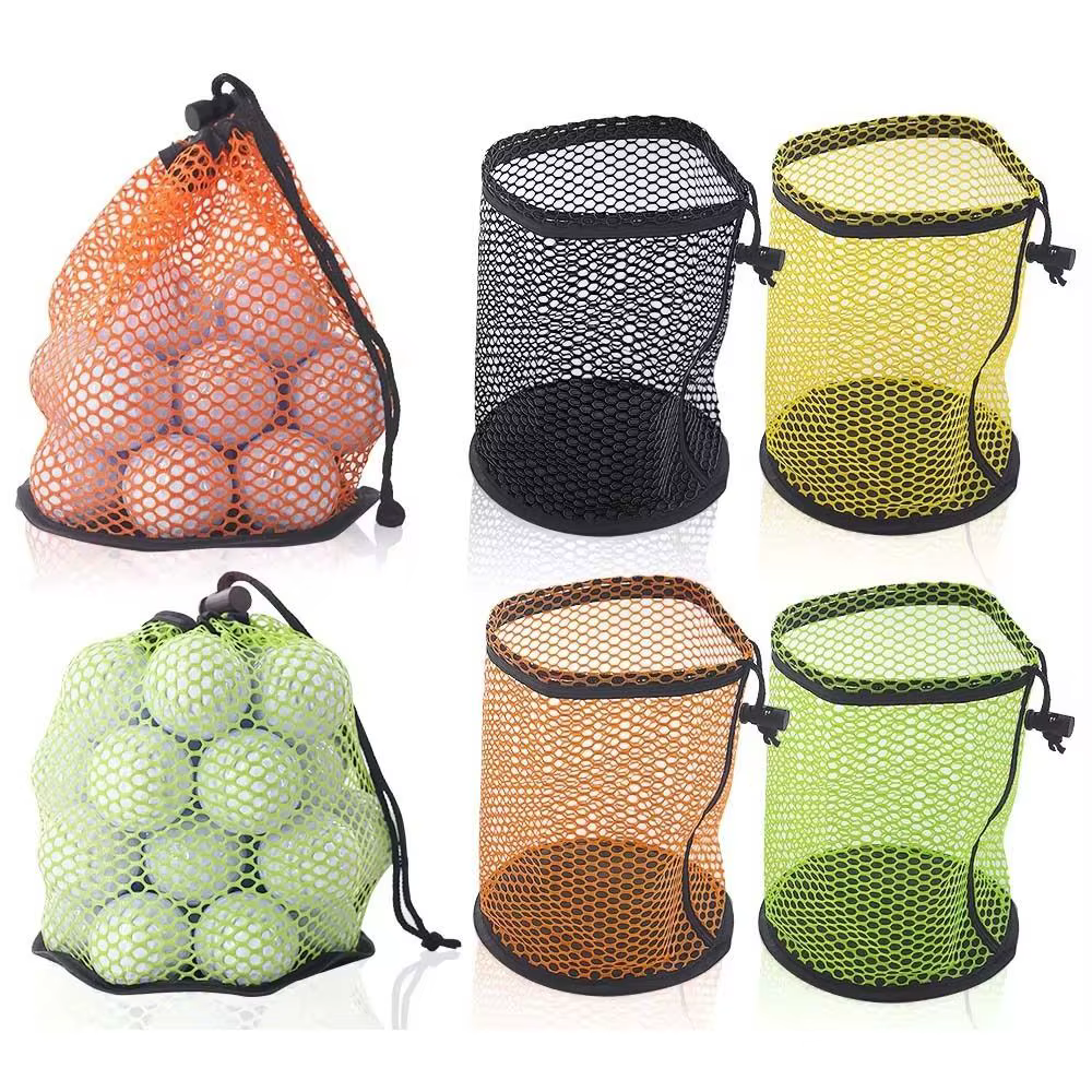 Bolsa malla nylon con cordón para pelotas de golf - imagen 4