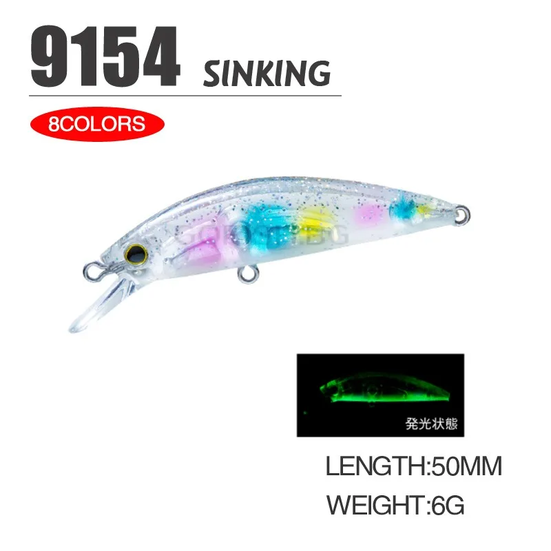 LG 50S Minnow señuelo duro para lubina y trucha, wobbler - imagen 4