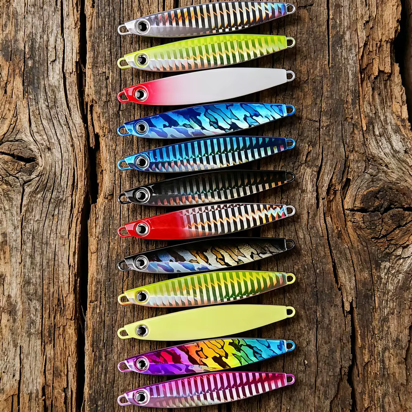 Senuelos para carpa: juego de cucharas de metal Crankbait y Wobbler - imagen 5