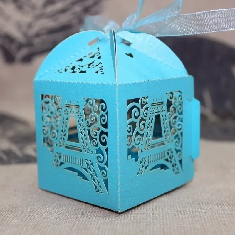 Caja Torre Eiffel con cinta