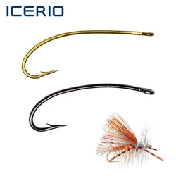 Anzuelo Stonefly ICERIO 3X – Vástago largo curvo para mosca seca