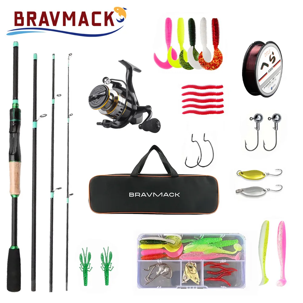 Caña de viaje BRAVMACK ensamblada