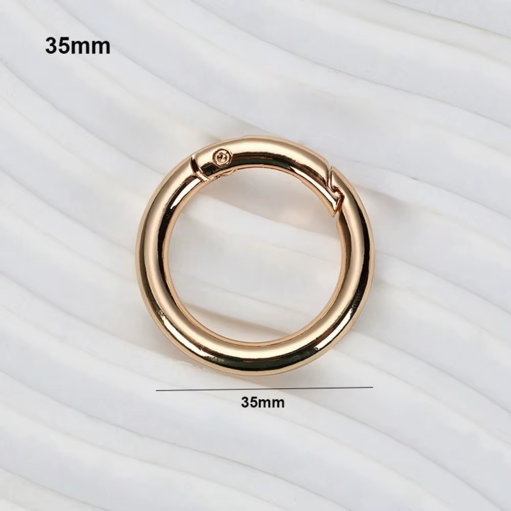 Mosquetones con Resorte y Anillo O – Aleación de Zinc, Multitamaños - imagen 2