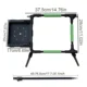 Cubo de cebo para carpa con soporte telescópico ajustable - imagen 3