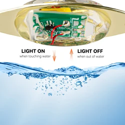 Señuelo LED ojo luminiscente profundidad con cuchara flash giratoria