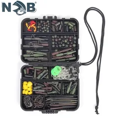 Kit de pesca carpa NGB con feeder, emergillones de goma