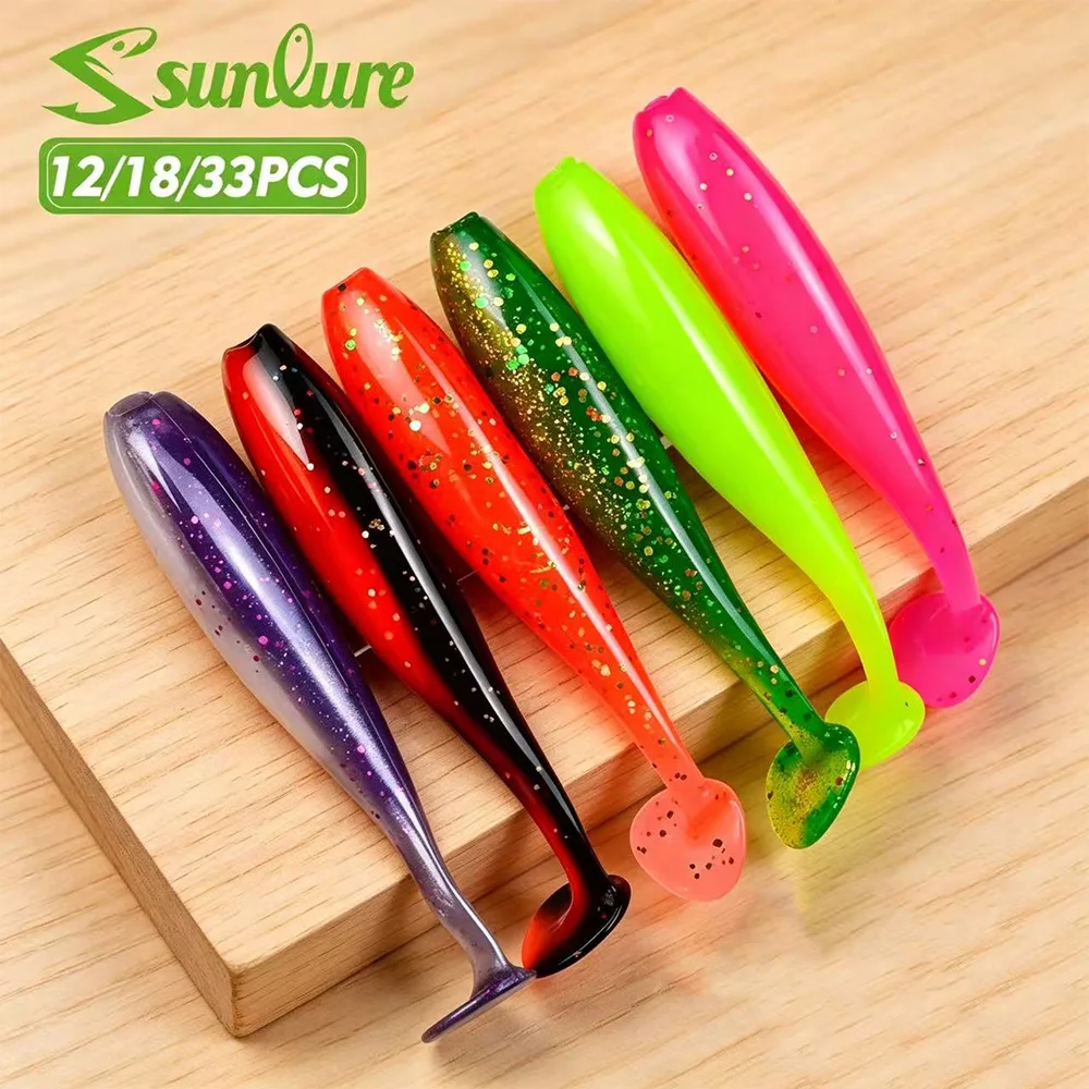 Señuelo de silicona SunlureT para lubina en agua salada