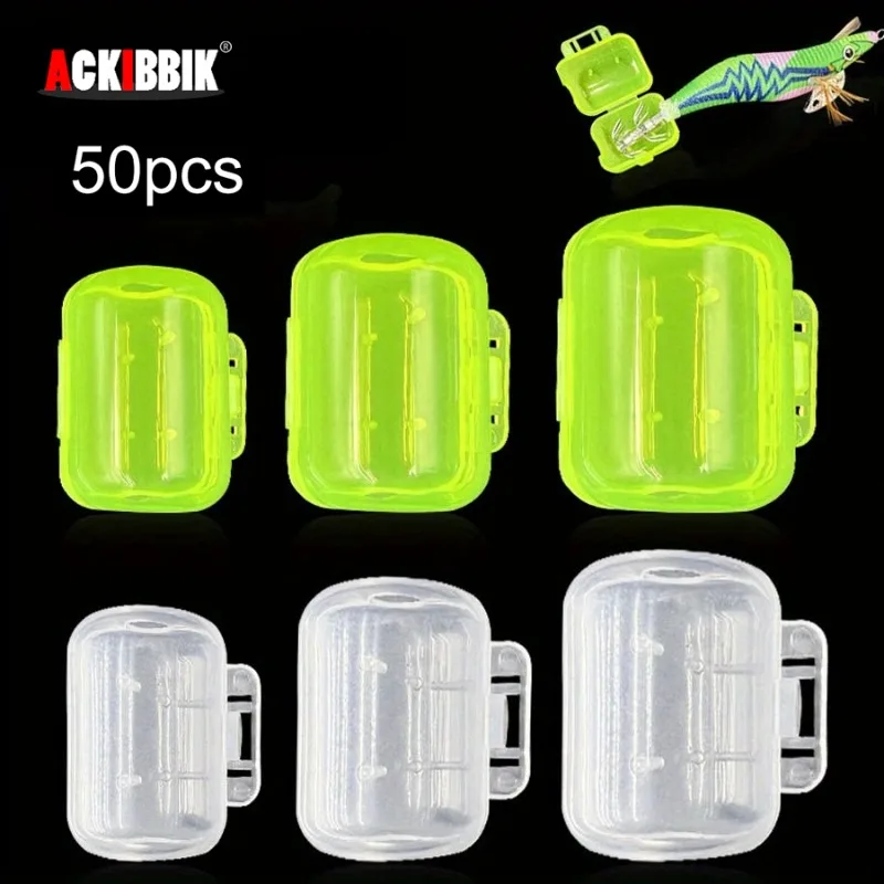 Ackibbik Fundas protectoras para ganchos jig calamar gamba madera