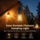 Linterna solar impermeable recargable con filamento cálido acampada - imagen 3