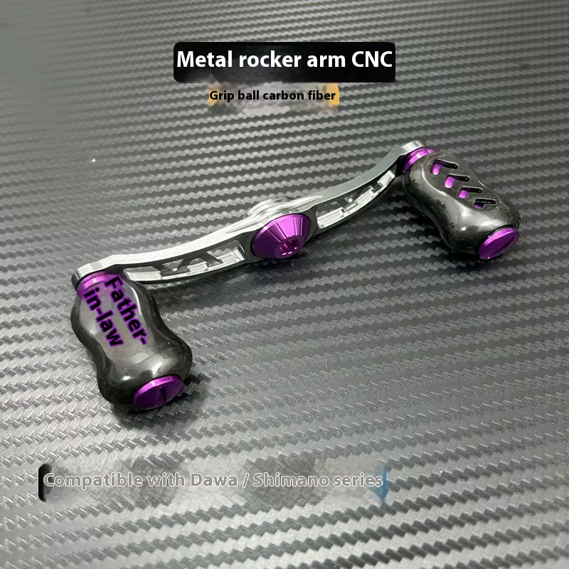 Carrete Baitcast modificado – Perilla fibra de carbono y balancín CNC - imagen 4