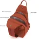 Mochila de pesca Oxford impermeable multiusos con bolsillos pecho - imagen 5