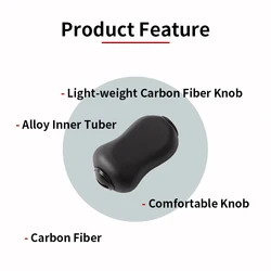 Pomo de carrete Kawa-perilla – Fibra de carbono con rodamientos