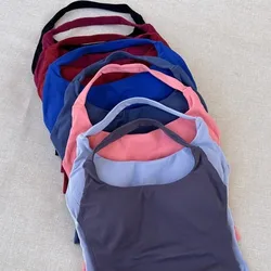 Chaleco deportivo sin costuras transpirable con tirantes al cuello