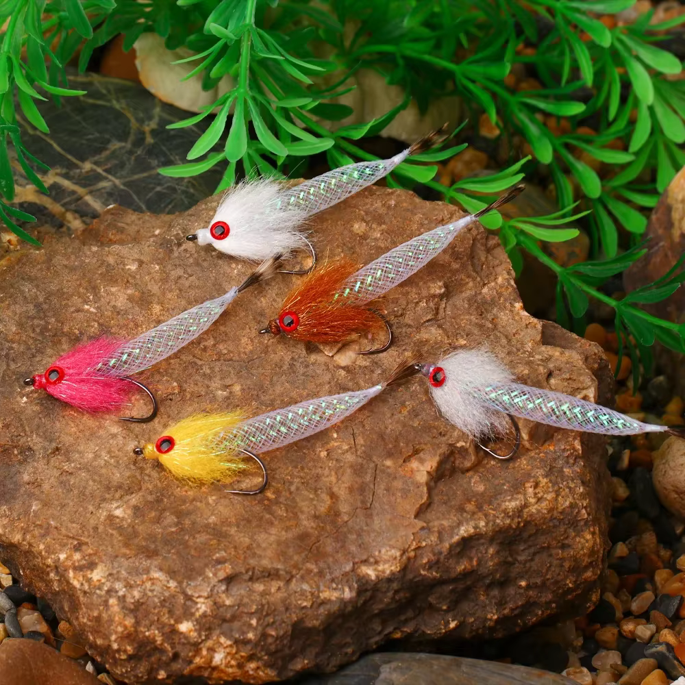 Wifreo Streamer Tubo con Ojos 3D – Mosca Mylar para Trucha y Lubina - imagen 5