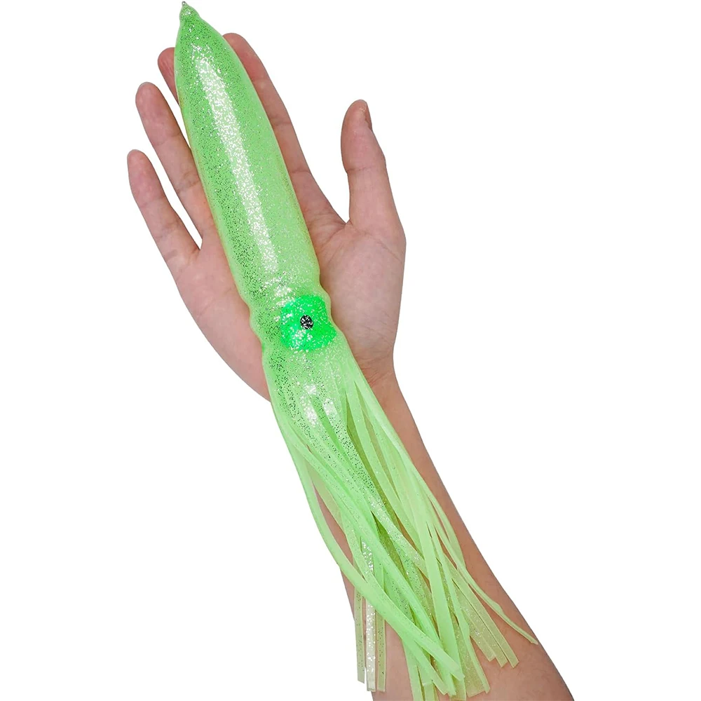 Falda luminosa de pulpo para curricán agua salada – señuelo eficaz - imagen 2