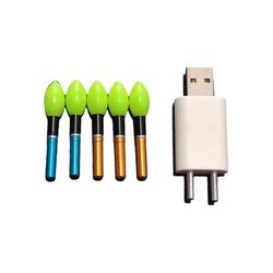Barra luminosa A603 recargable con cargador para pesca nocturna