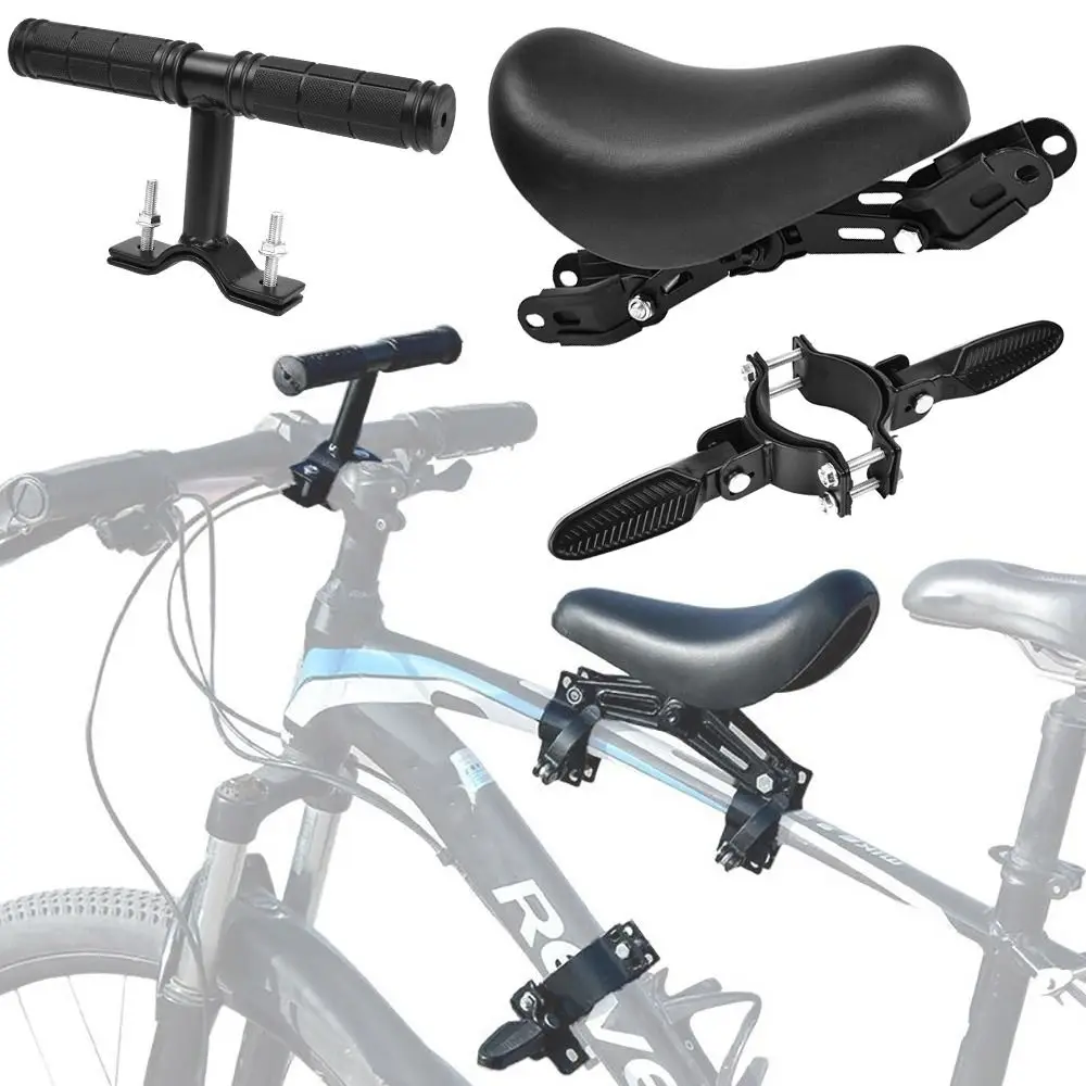 Asiento infantil bicicleta delantero negro, montaje rápido - imagen 2