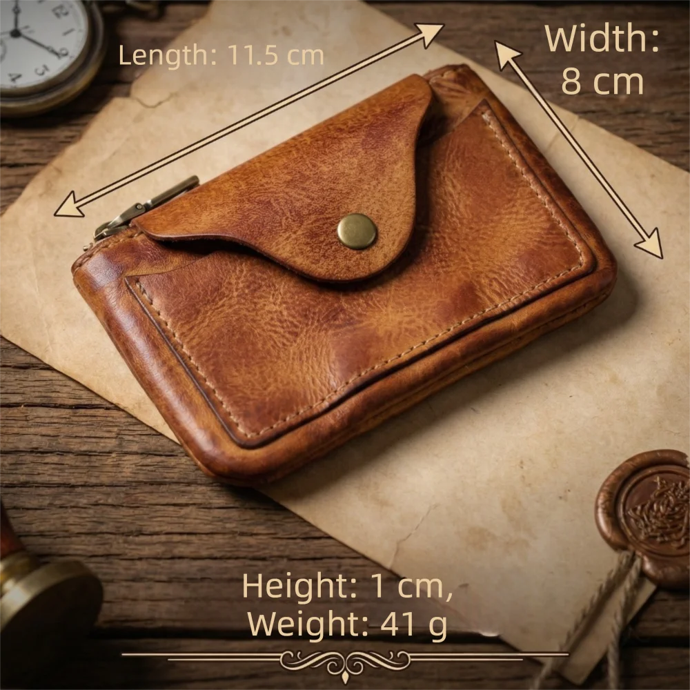 Detalle de la cartera y acabados