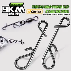 9KM Snap Power Clip – Mosquetón inox para cambio rápido de señuelos