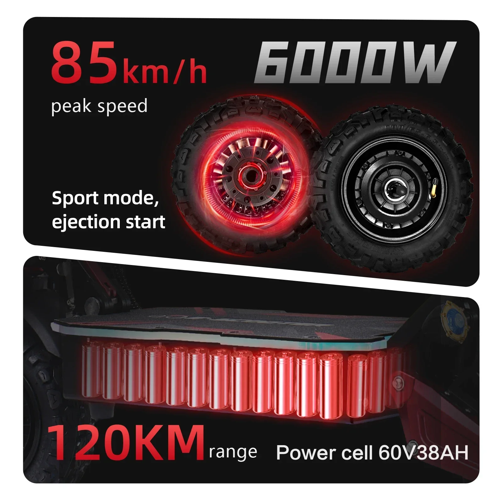 Scooter eléctrico todoterreno BOYUEDA S5 con motor dual y NFC - imagen 4