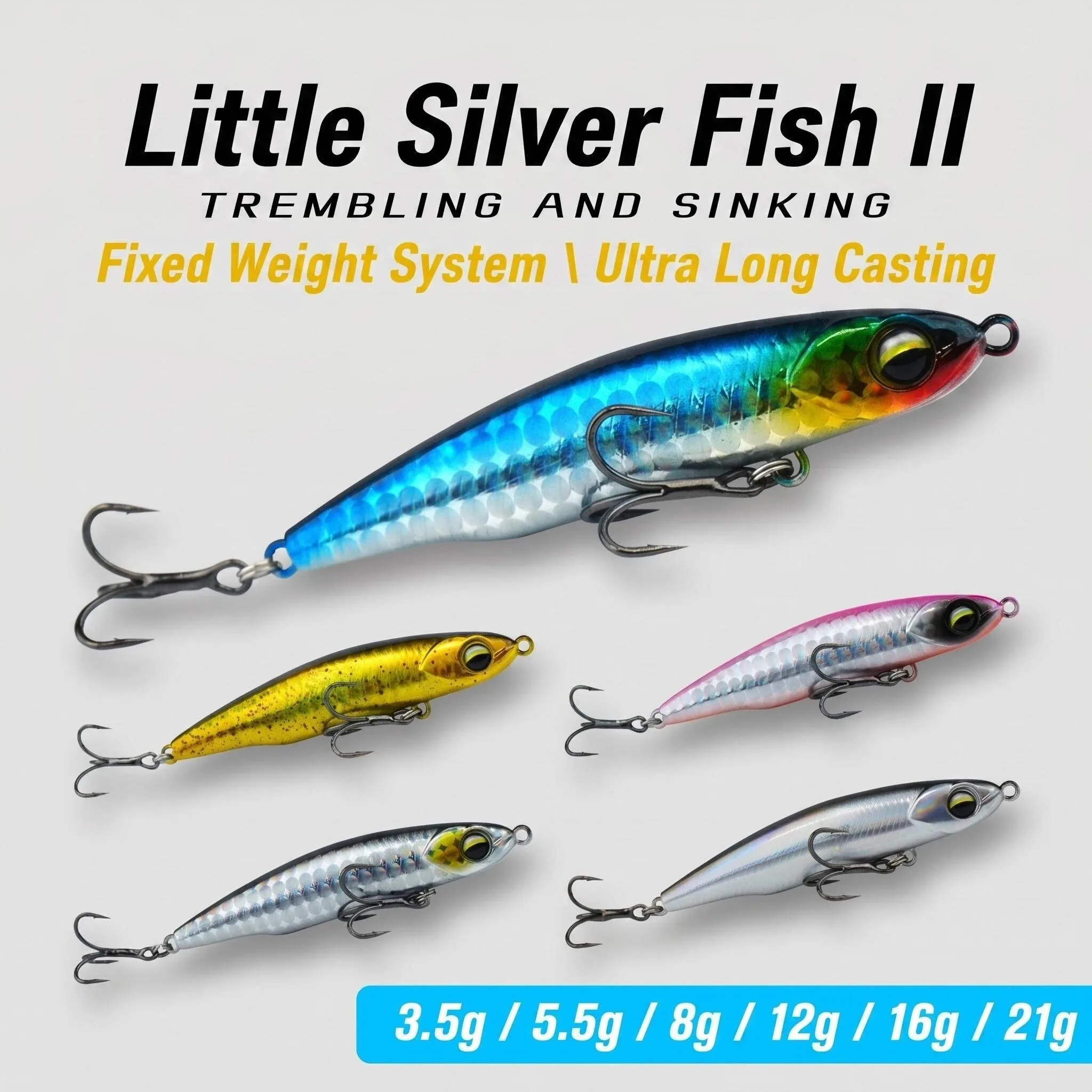 Stickbait tipo lápiz wobbler para trucha y lubina – spinning - imagen 3