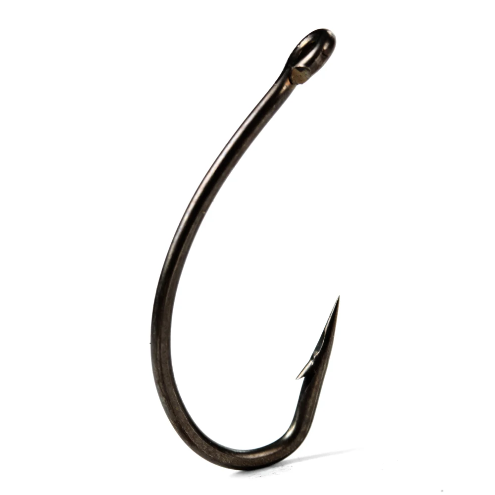 Anzuelos de acero alto carbono negros para pesca deportiva - imagen 2