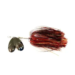 Spinnerbait Bucktail Design giratorio metálico sedoso