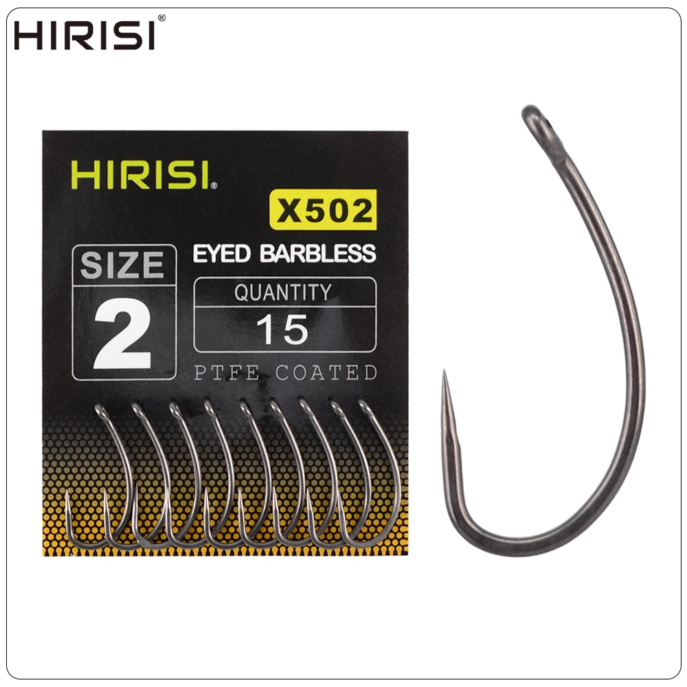 Lote de 60 anzuelos Hirisi X502 con recubrimiento