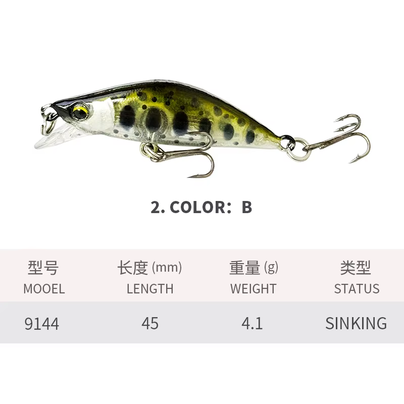 ALASICKA Mini Señuelo Duro para Pesca Blanca