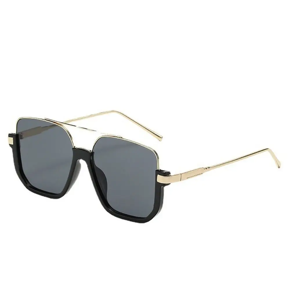 Gafas de sol pesca Vintage cuadradas montura media metal UV400 unisex - imagen 5