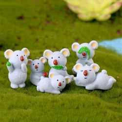 Figuras decorativas de koalas miniatura para resina y micropaisajes