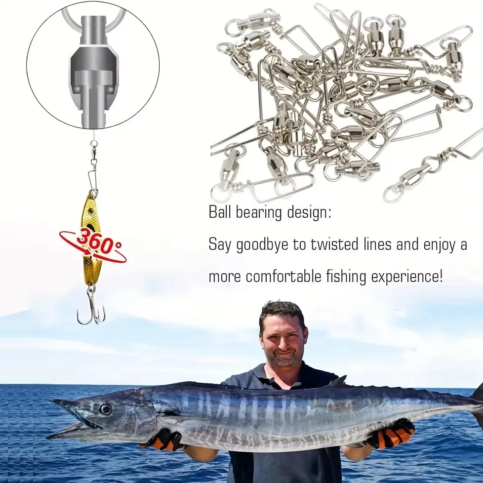 Esmerillones con rodamiento de bolas inox duraderos para pesca - imagen 3