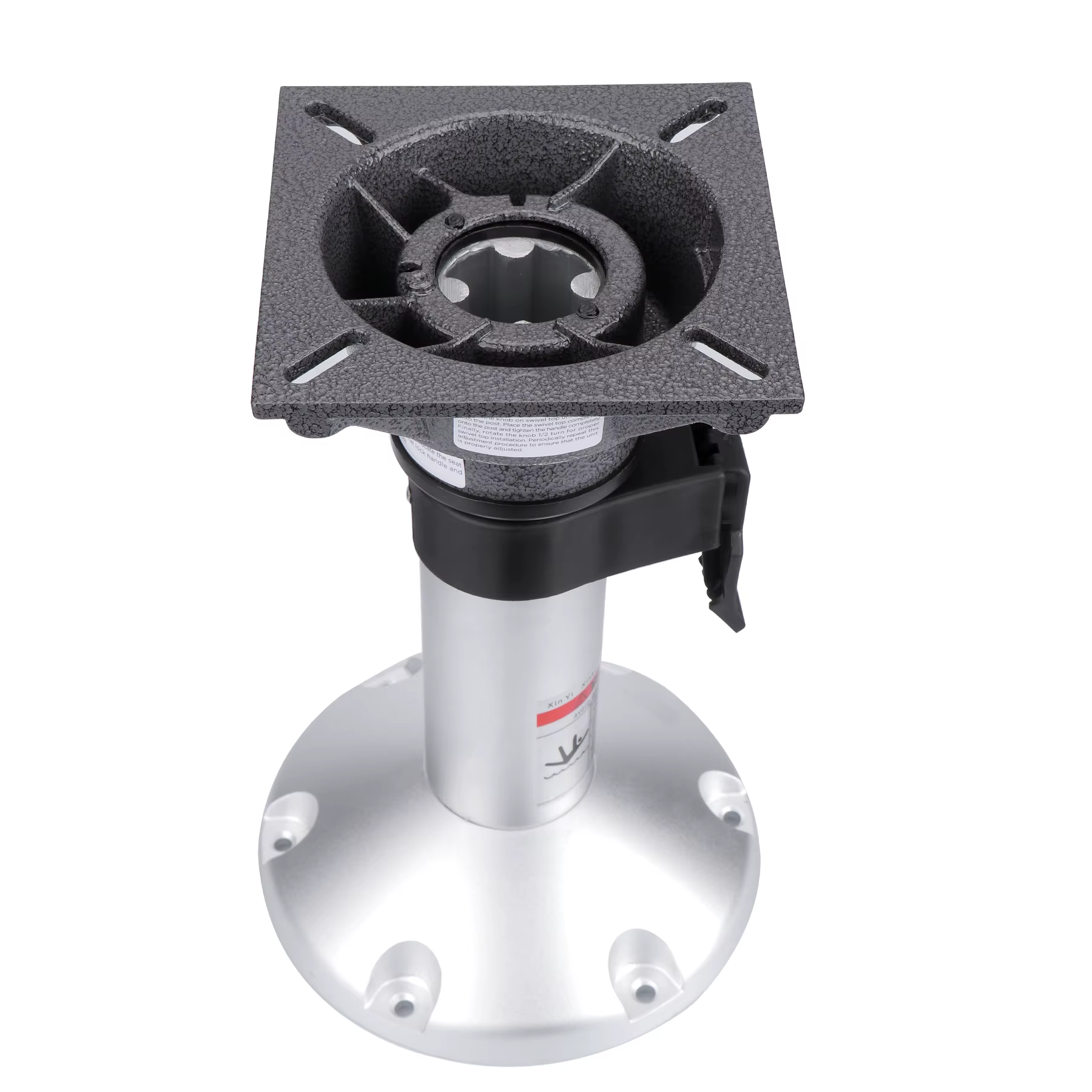 Soporte pedestal asiento barco aleación aluminio ajuste manual marino - imagen 5