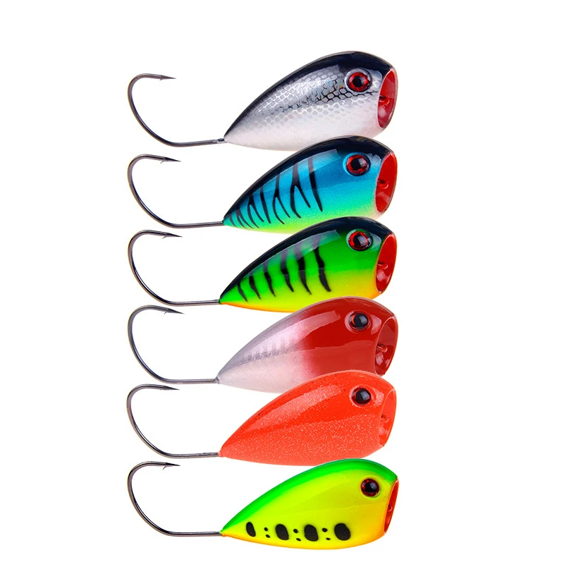Popper CrankFish 8cm – Cebo duro flotante con anzuelo simple - imagen 4