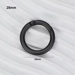 Mosquetones con Resorte y Anillo O – Aleación de Zinc, Multitamaños