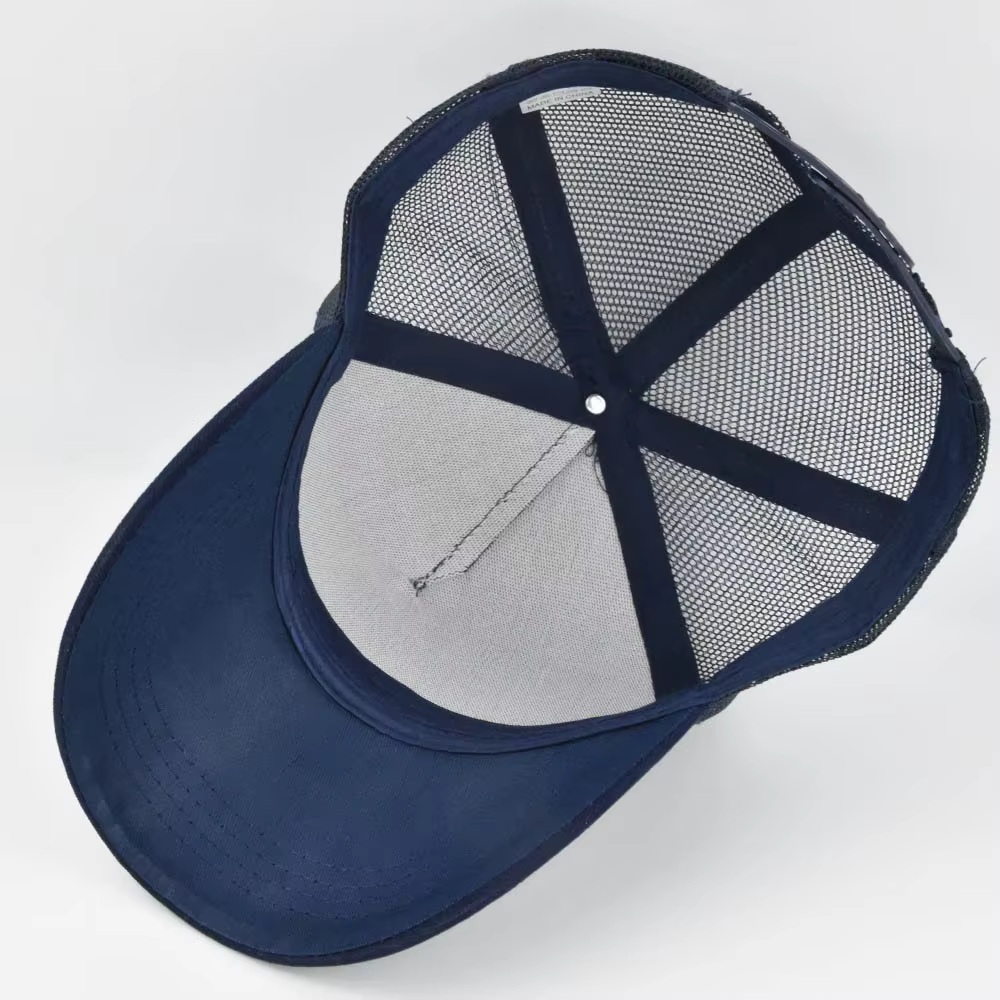 Gorra de pesca transpirable con malla y bordado de tigre - imagen 4