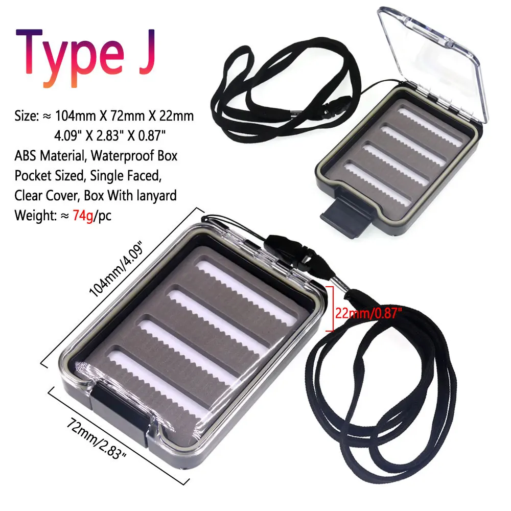 Caja transparente Bimoo para moscas y ninfas – Pesca trucha - imagen 4