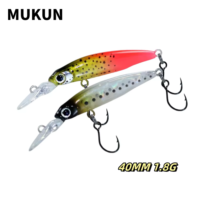 MUKUN Señuelos Mini Hundimiento Lento para Perca, Trucha y Lubina - imagen 3