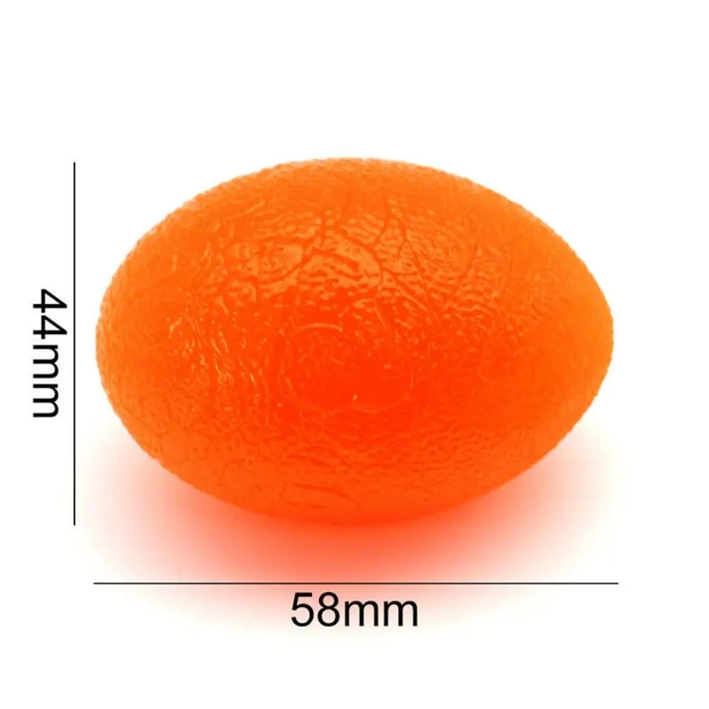 Pelota antiestrés de silicona con forma ovalada y textura suave