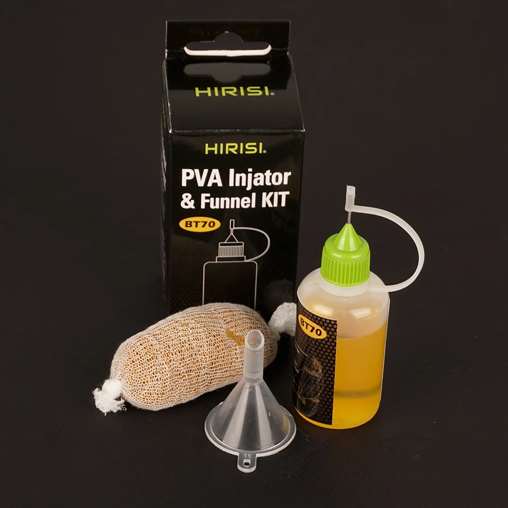 Inyector PVA Hirisi BT70 con kit de embudo para carpas y bolsas - imagen 3