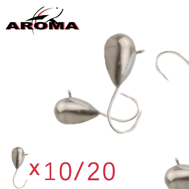 Mini anzuelo para montaje con cabeza de plomo y pesca en hielo