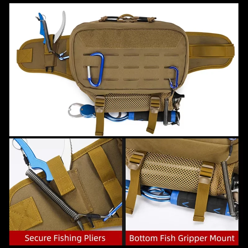 Bolsa de pesca táctica para señuelos, riñonera y bandolera - imagen 5