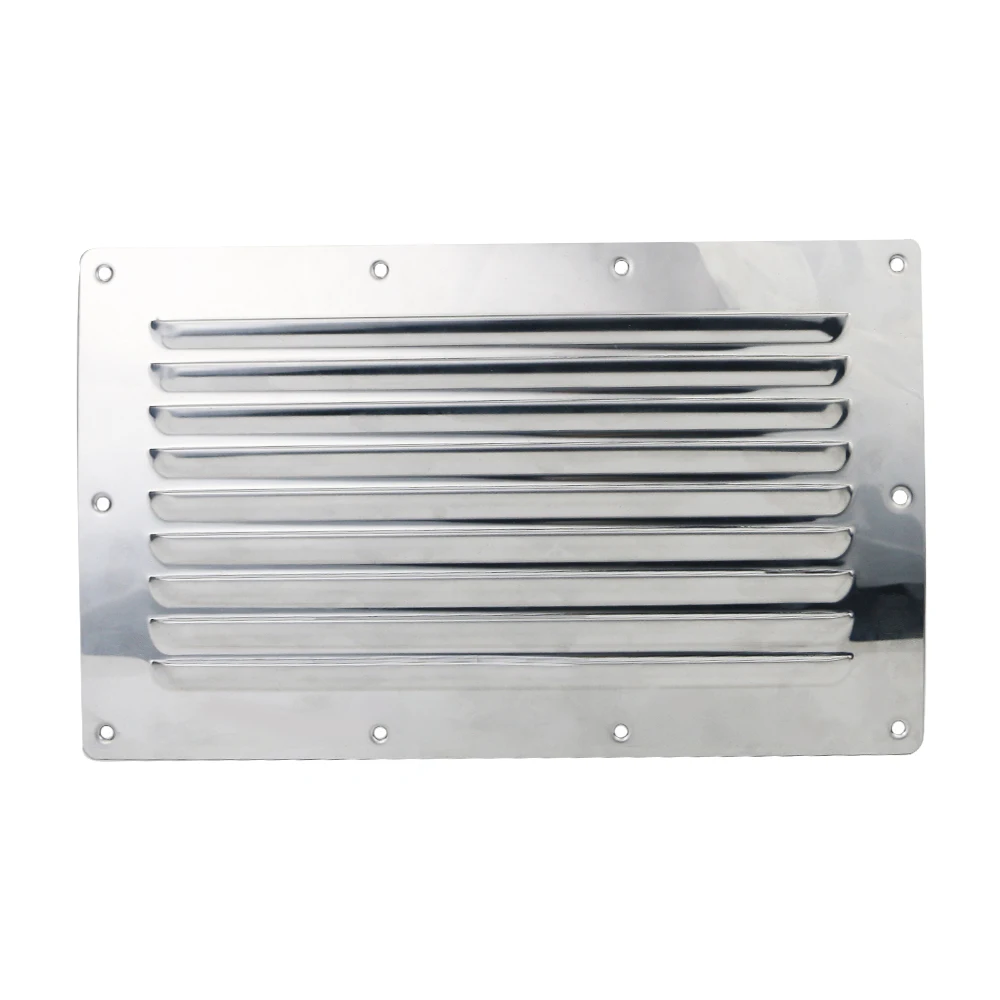 Cubierta ventilación barco acero inoxidable – 9 orificios 250×150mm - imagen 3