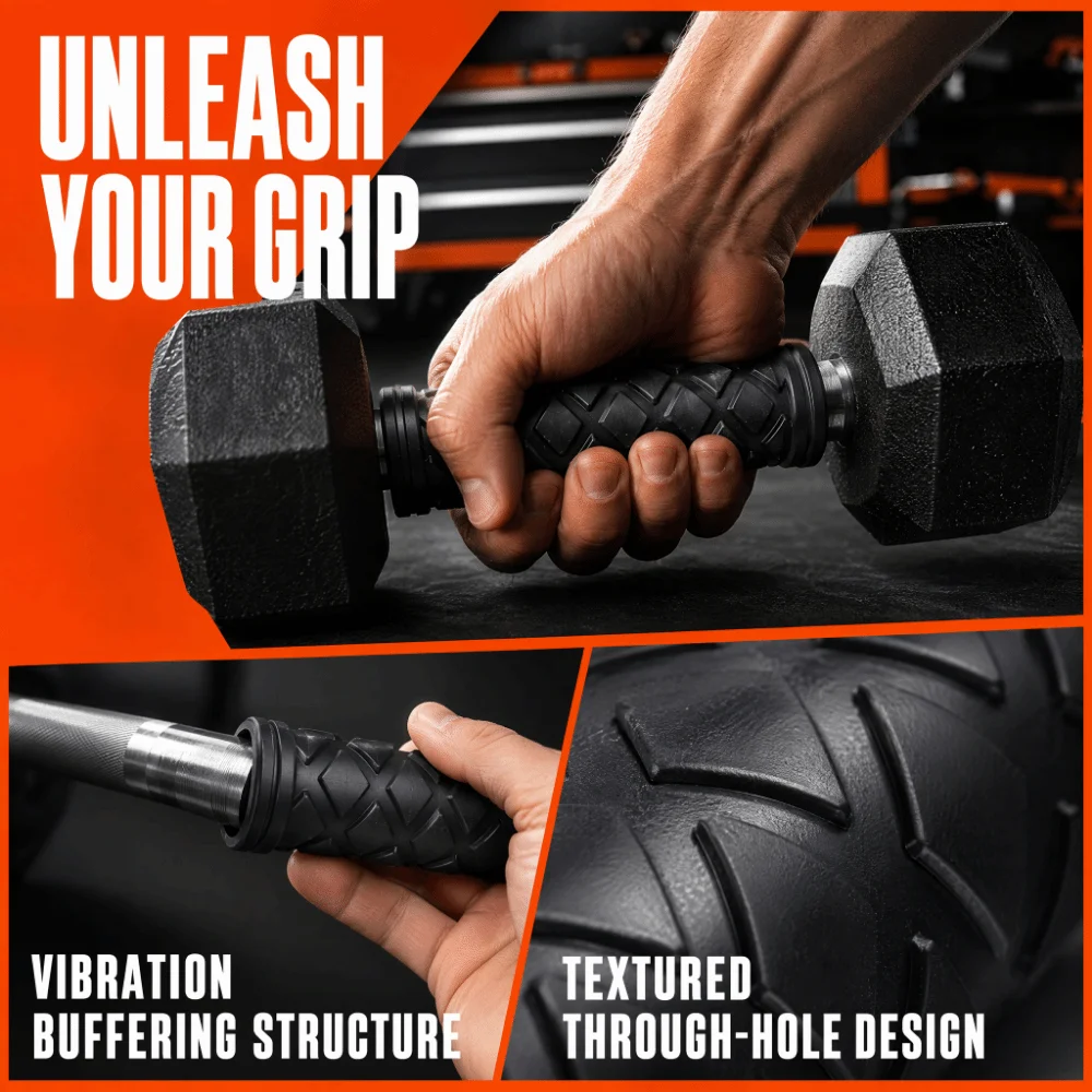 Fundas antideslizantes de PVC para manijas de fitness - imagen 3