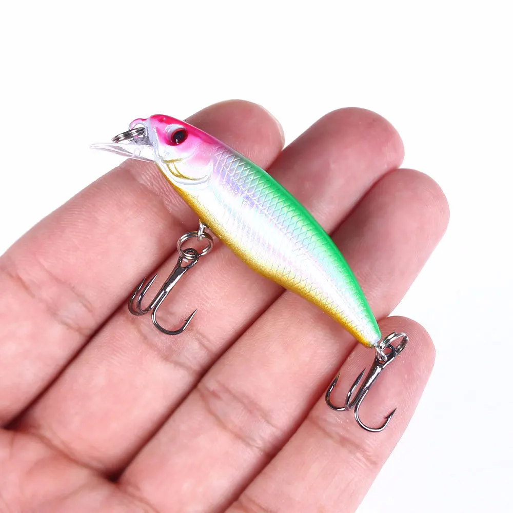 Señuelo minnow tipo jerkbait en acabados realistas