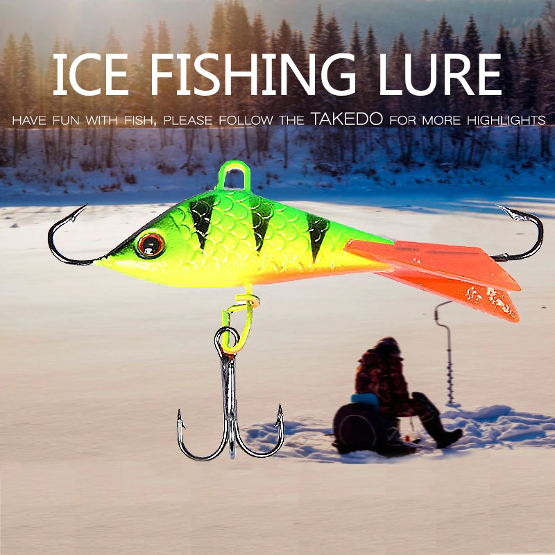 TAKEDO SP20 Jig de pesca en hielo equilibrado con anzuelo y plomada - imagen 4