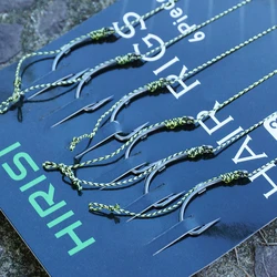 Hirisi TS113 Anzuelos pre-atados para carpa – pesca en poca agua