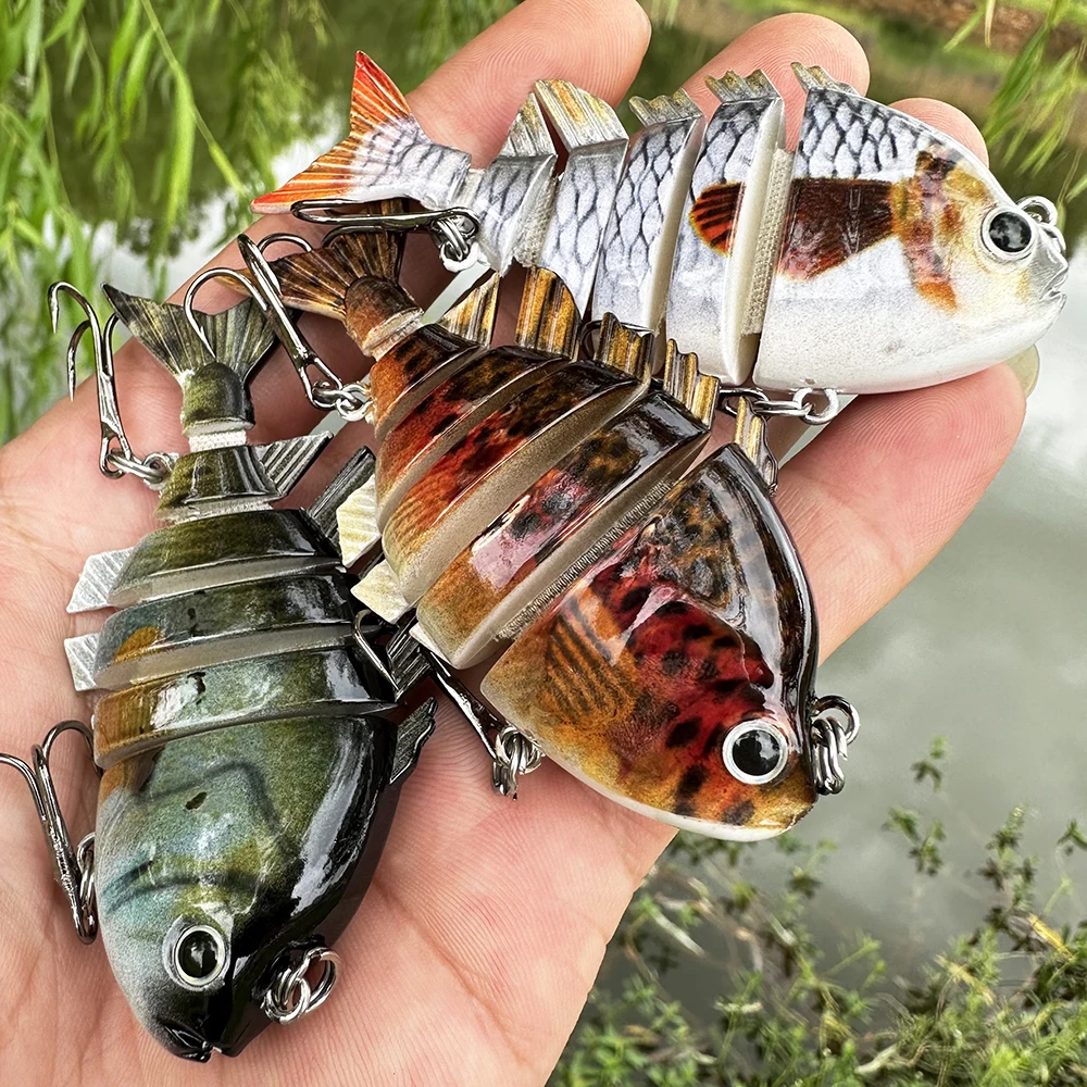 Señuelo crankbait articulado rígido Proberos de segmentos para pesca - imagen 5