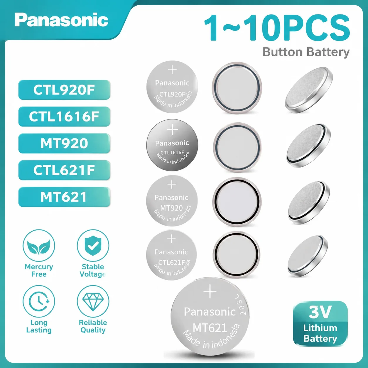 Panasonic CTL920F – baterías integradas MT920 MT621 - imagen 2