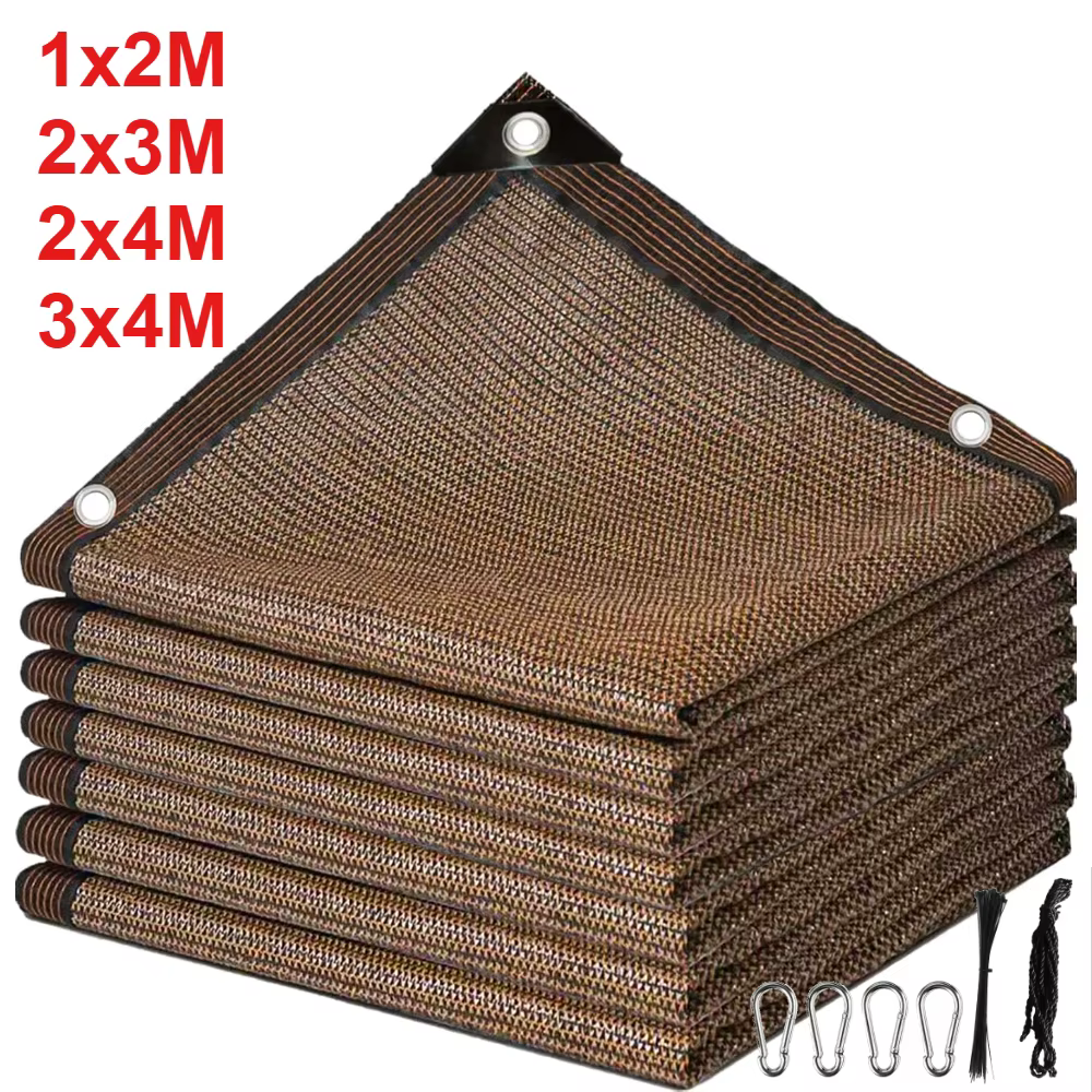 Parasol anti-UV con ojales – Malla solar para terraza y jardín - imagen 3